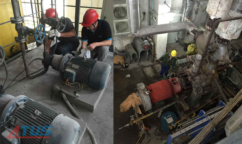 On-site hydraulic pump repair of Foshan Nanhai Power Plant