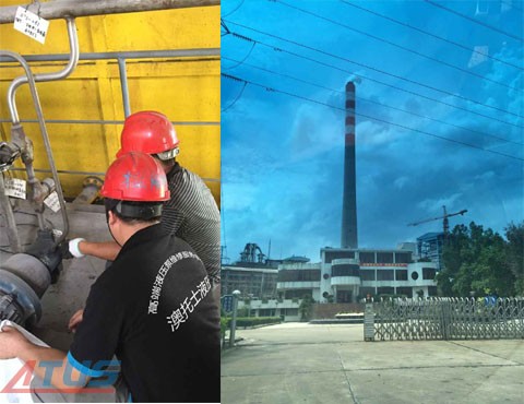 On-site hydraulic pump repair of Foshan Nanhai Power Plant